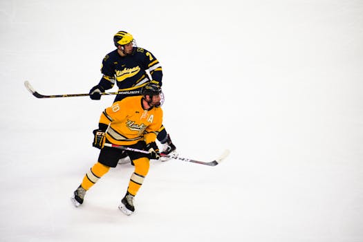 hockey players executing a counter-attack