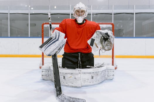 Goalie Making a Save