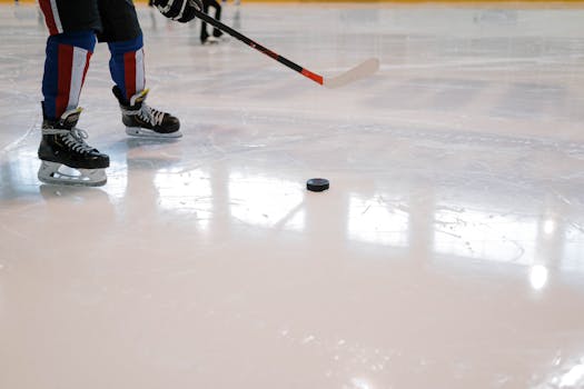 players practicing puck control