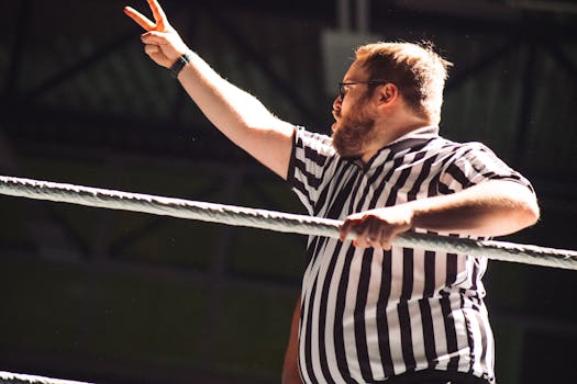 referee signaling a penalty