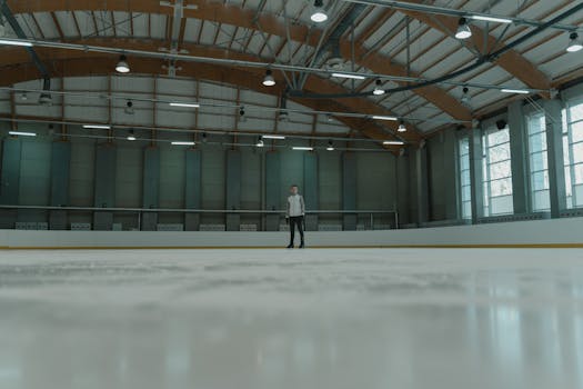 ice hockey practice in the rain